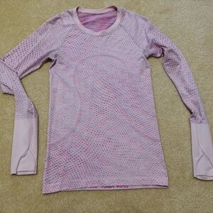 Lululemon Pink Long Sleeve Top